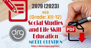 Social Studies and Life Skill Education | NEB Grade 12 Model Question 2079-2023